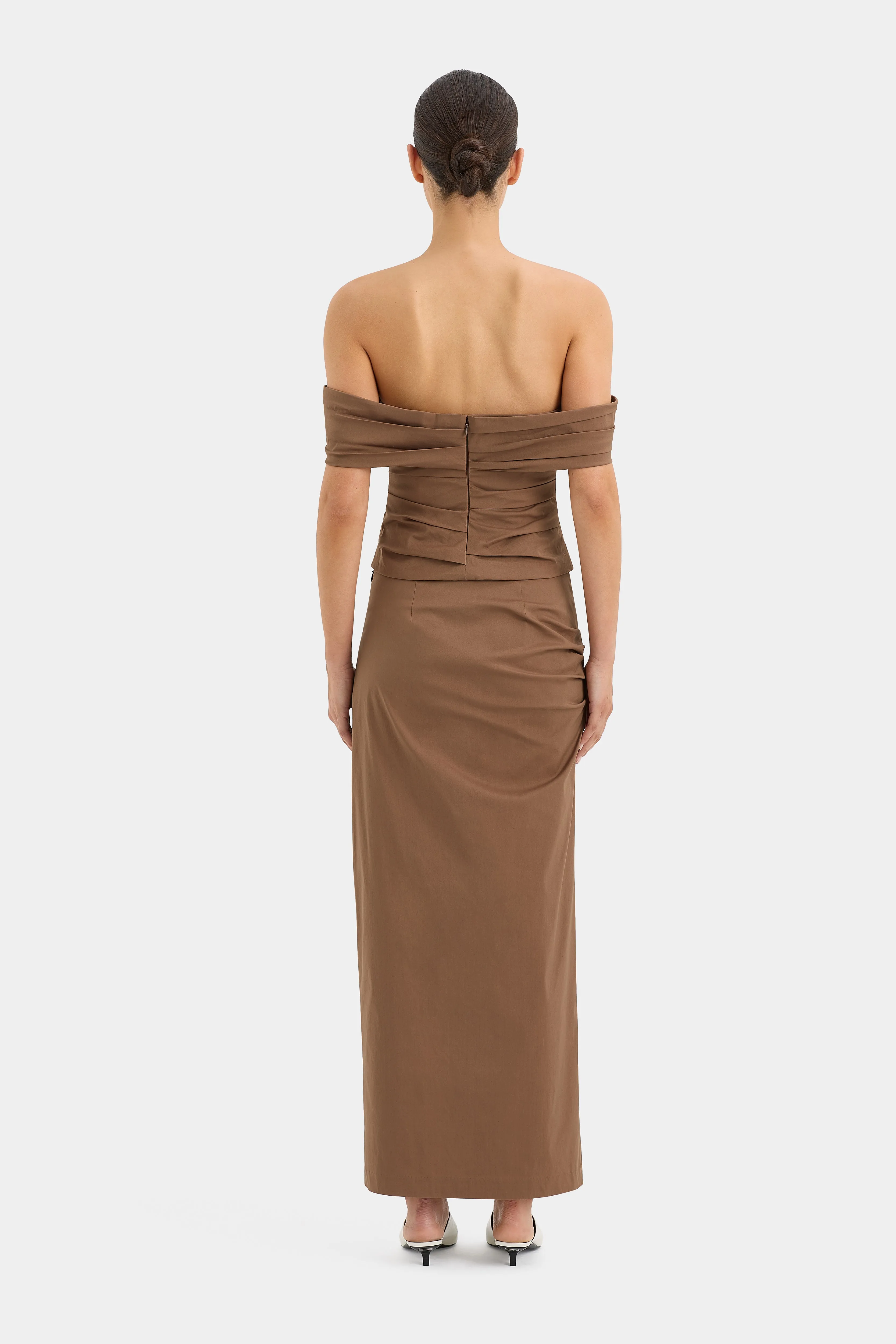 Alba Twist Midi Skirt