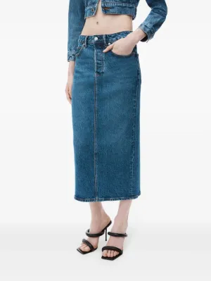 ALEXANDER WANG - Women Stretch Denim Midi Skirt