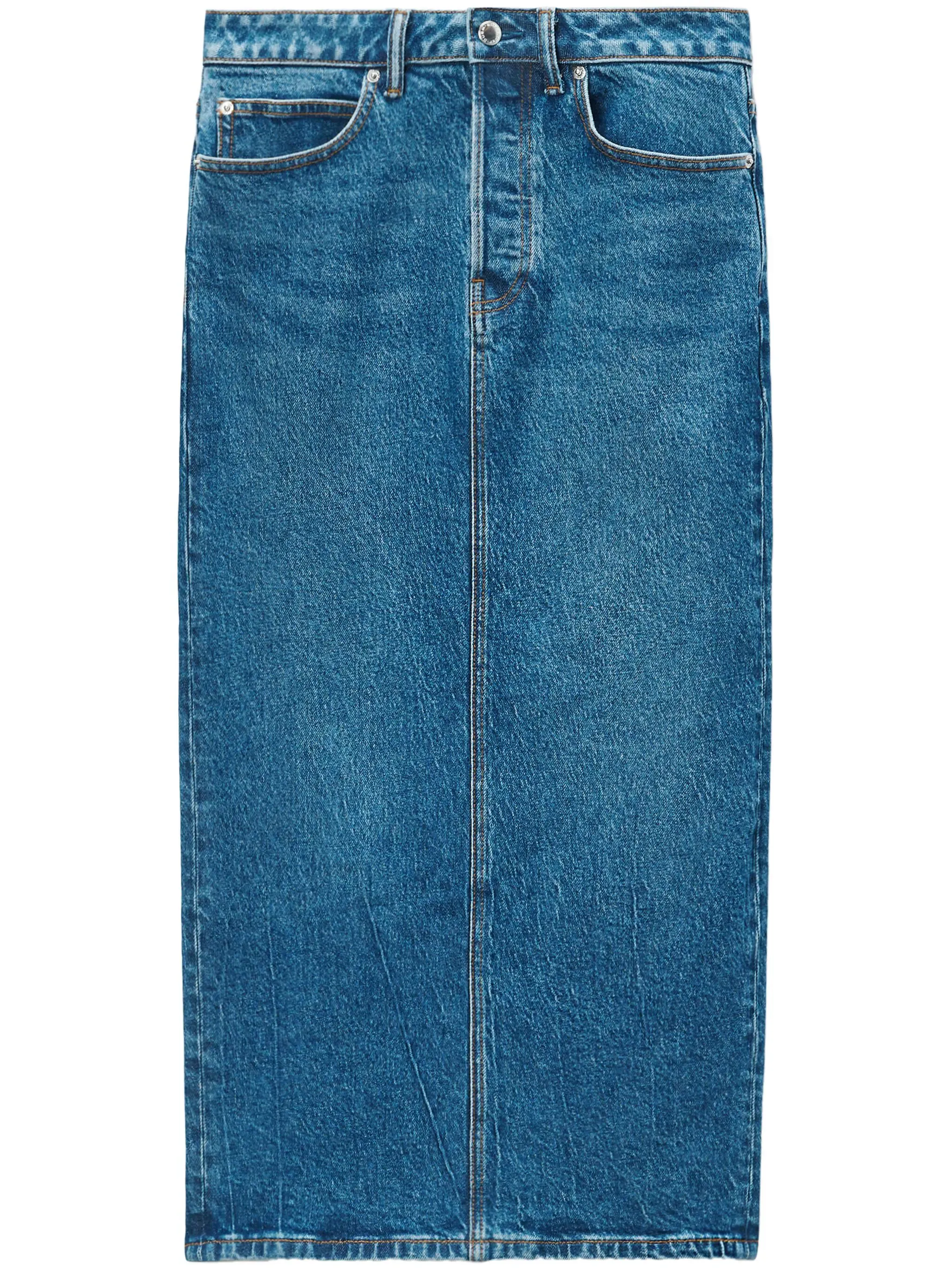 ALEXANDER WANG - Women Stretch Denim Midi Skirt