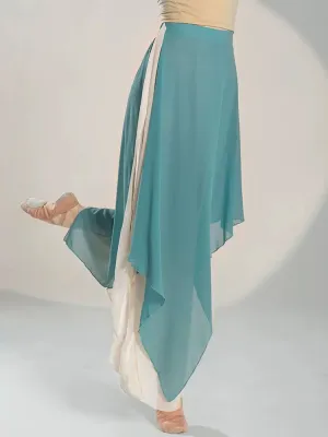 Classical Dance Training Pants Eide Leg Pants Oriental Dance Elegant Chiffon Culottes