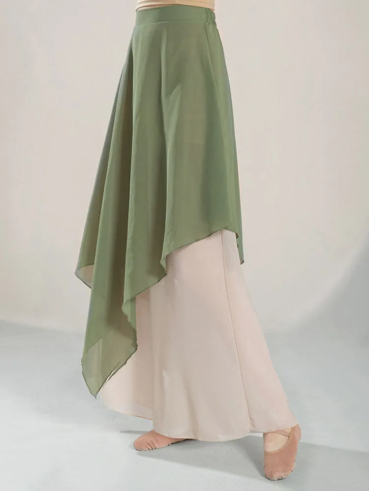 Classical Dance Training Pants Eide Leg Pants Oriental Dance Elegant Chiffon Culottes