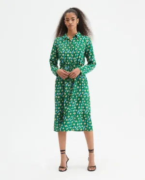 Compania Fantastica Green Floral Dress