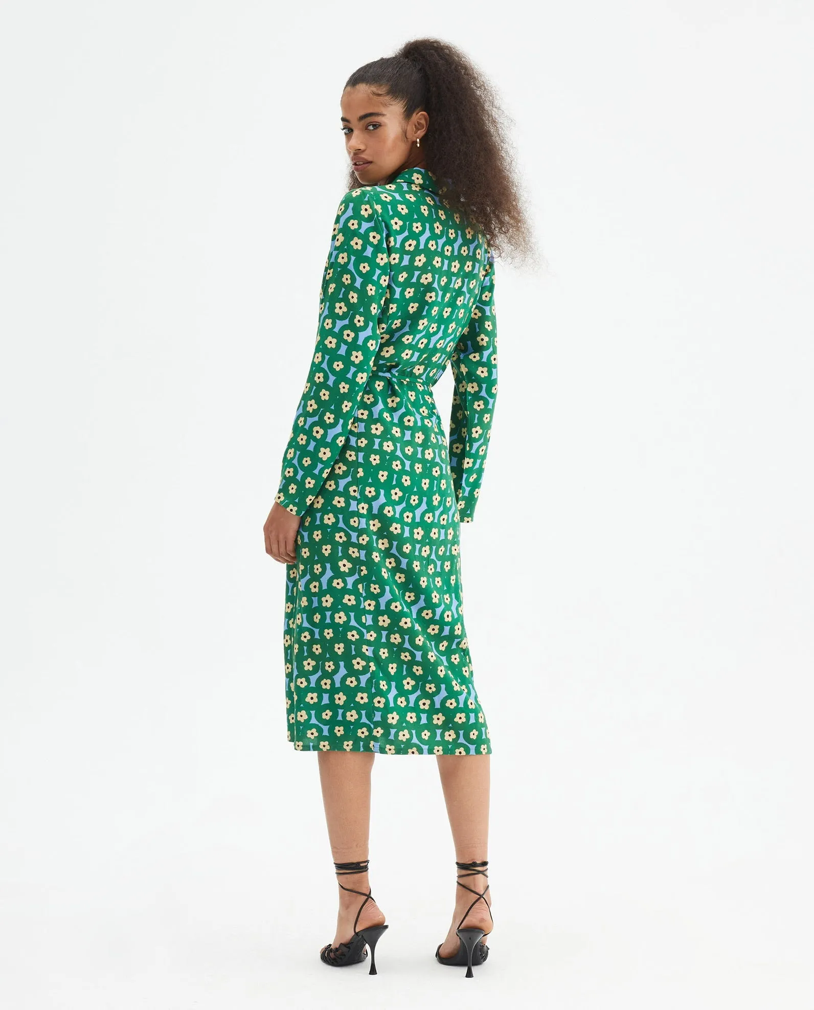Compania Fantastica Green Floral Dress