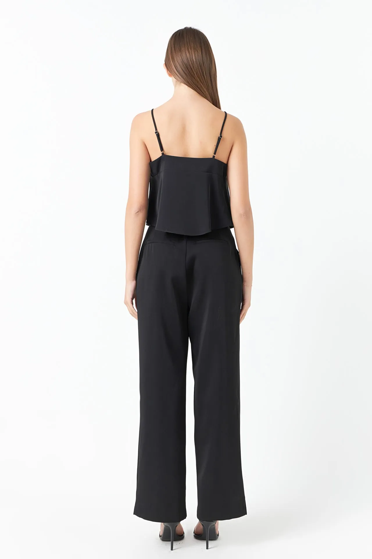 Corsage Bow Flowy Top