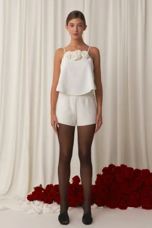 Corsage Bow Flowy Top