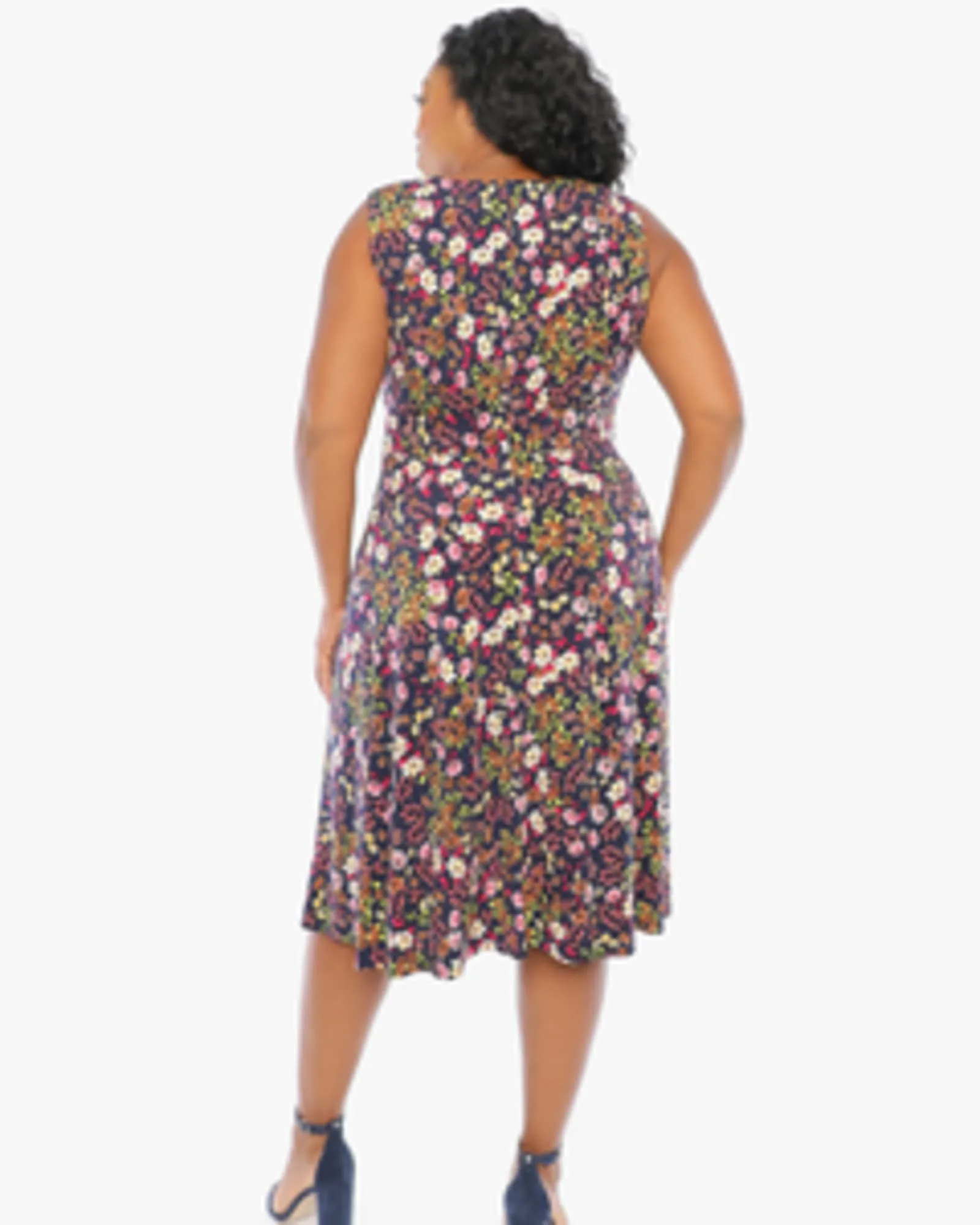 Elizabeth Fit-and-Flare Dress | NAVY