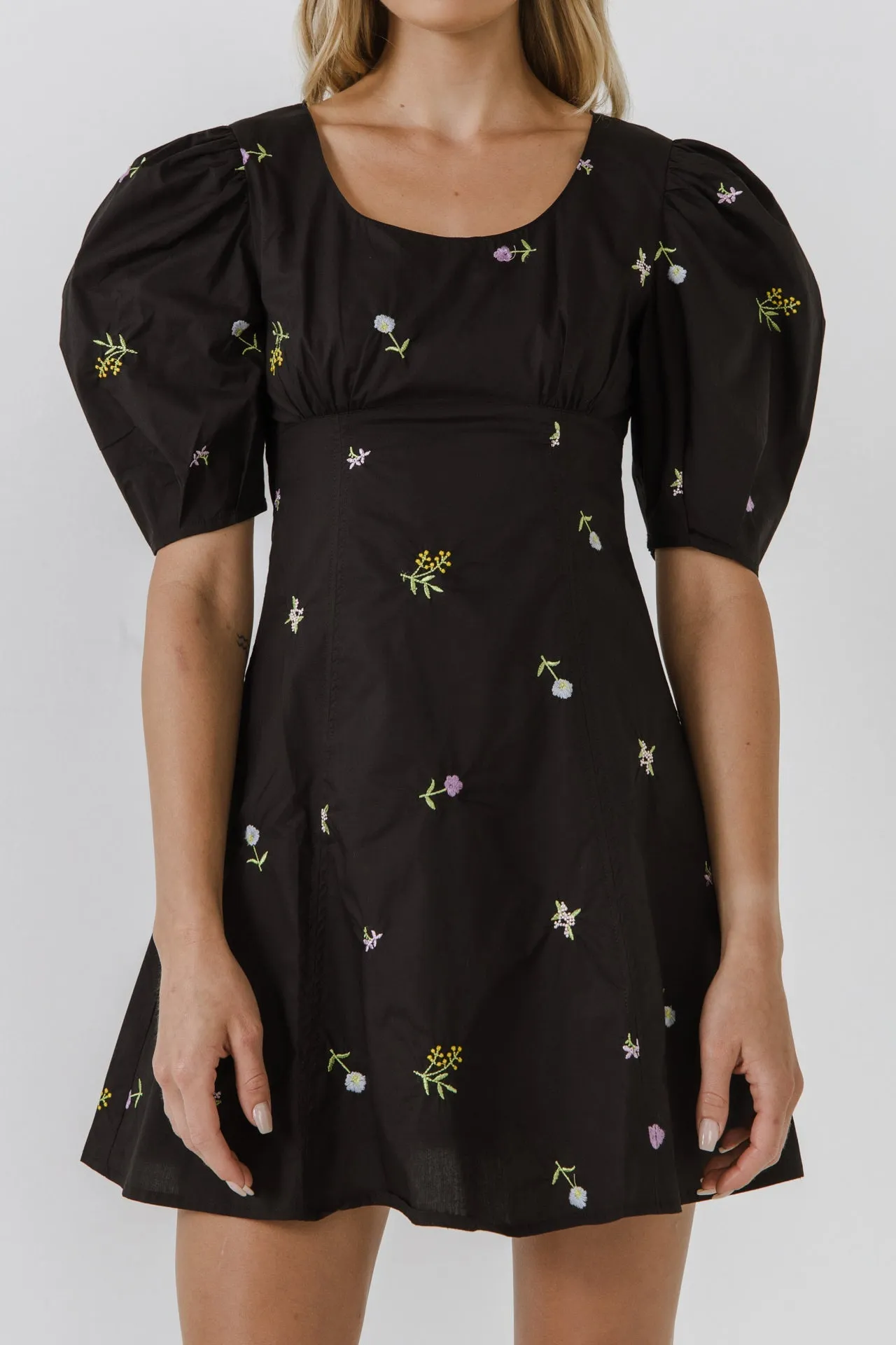 English Factory - Floral Embroidery Mini dress