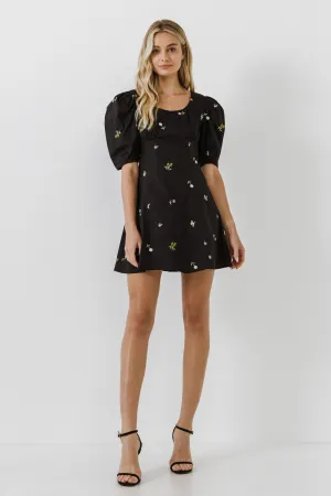 English Factory - Floral Embroidery Mini dress