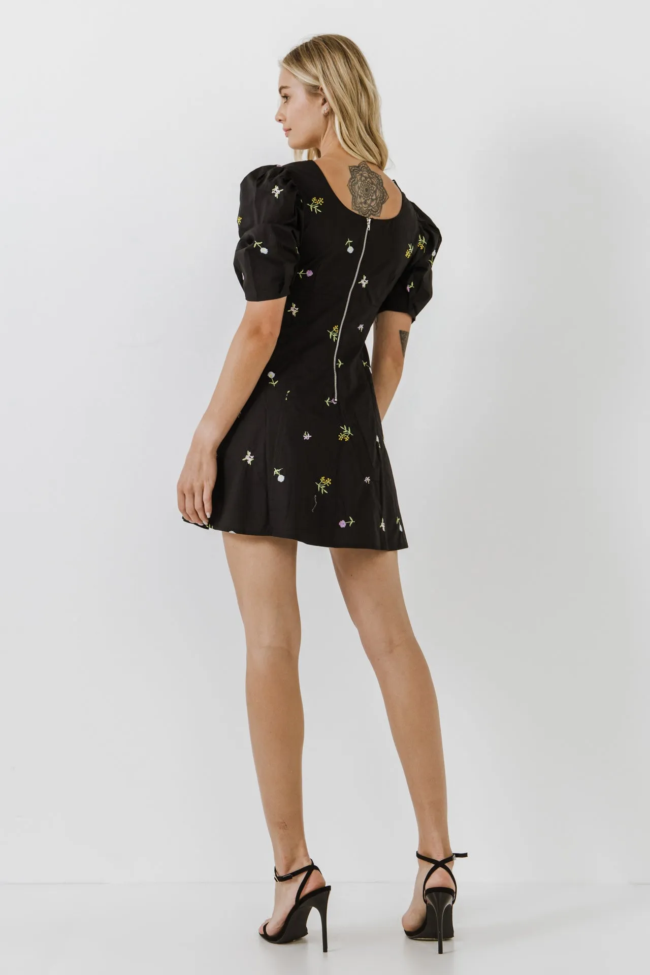 English Factory - Floral Embroidery Mini dress