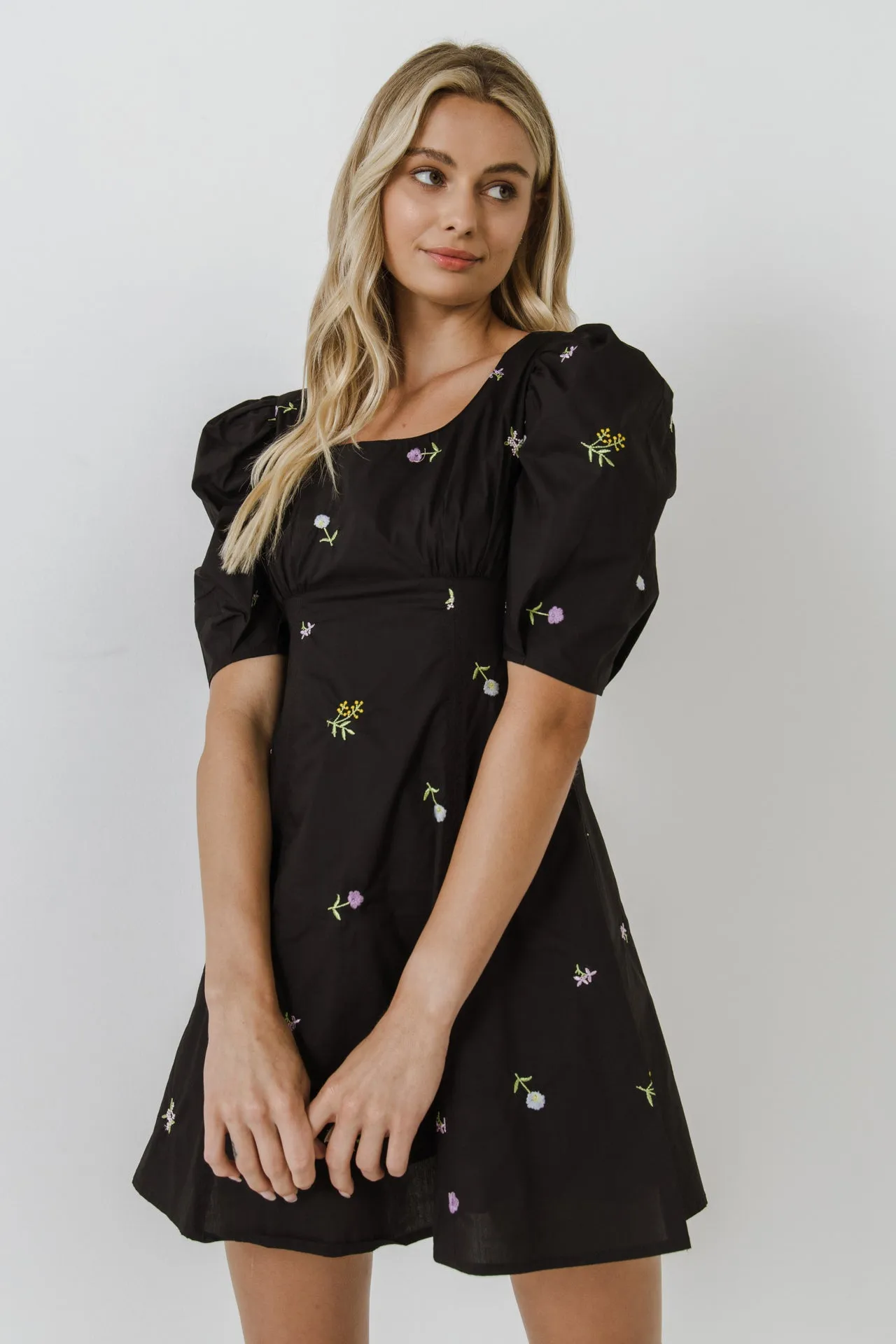 English Factory - Floral Embroidery Mini dress