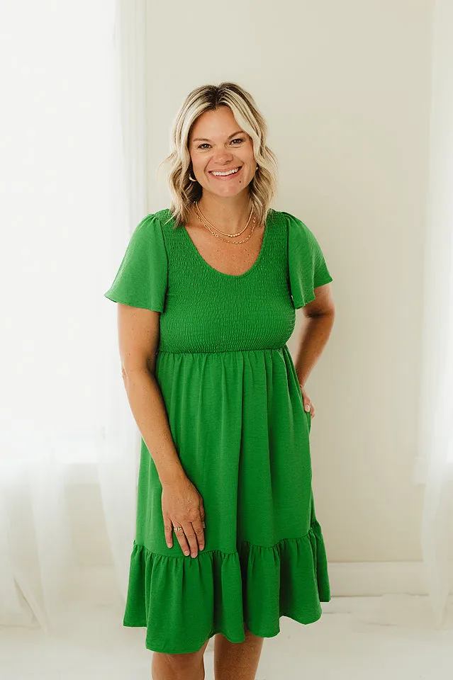 Fit and Flare Solid Dress