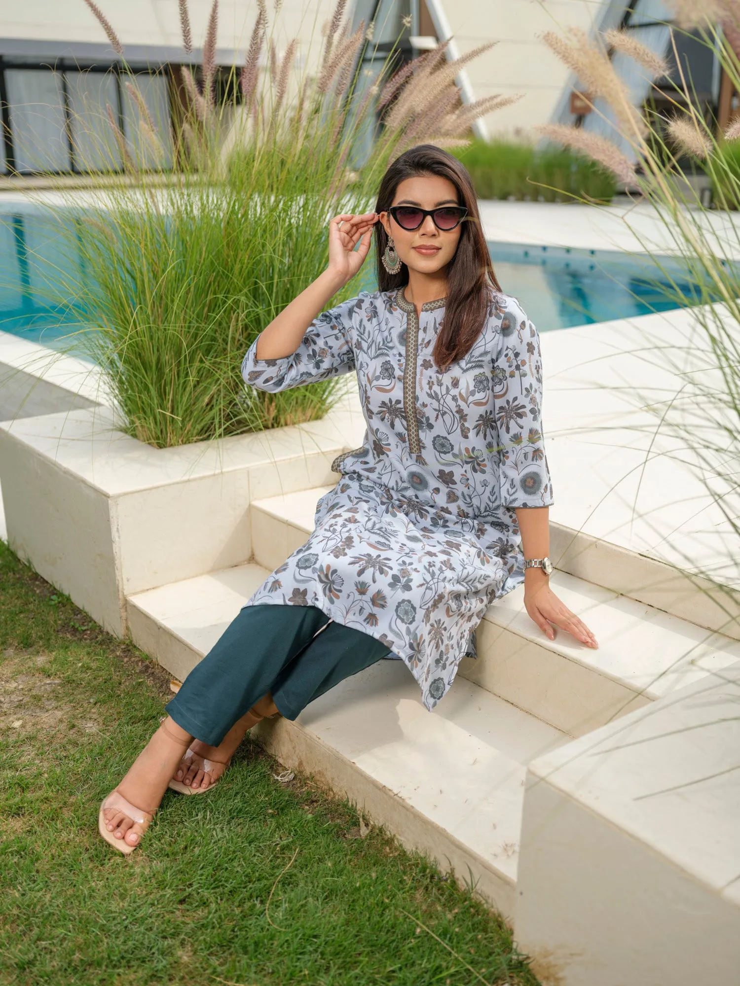 Floral Flowy Kurta