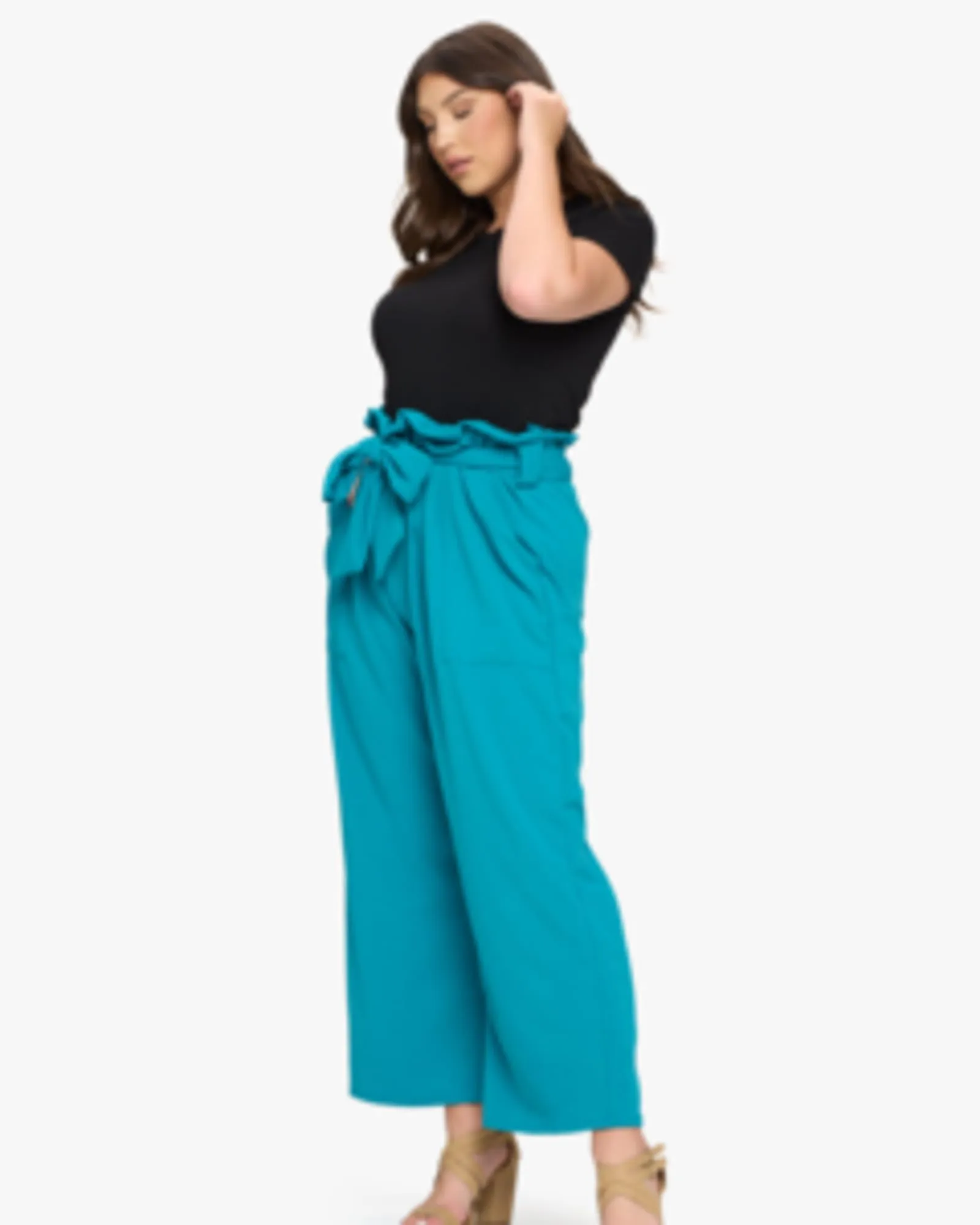 Kathleen Paperbag Pants | Jade