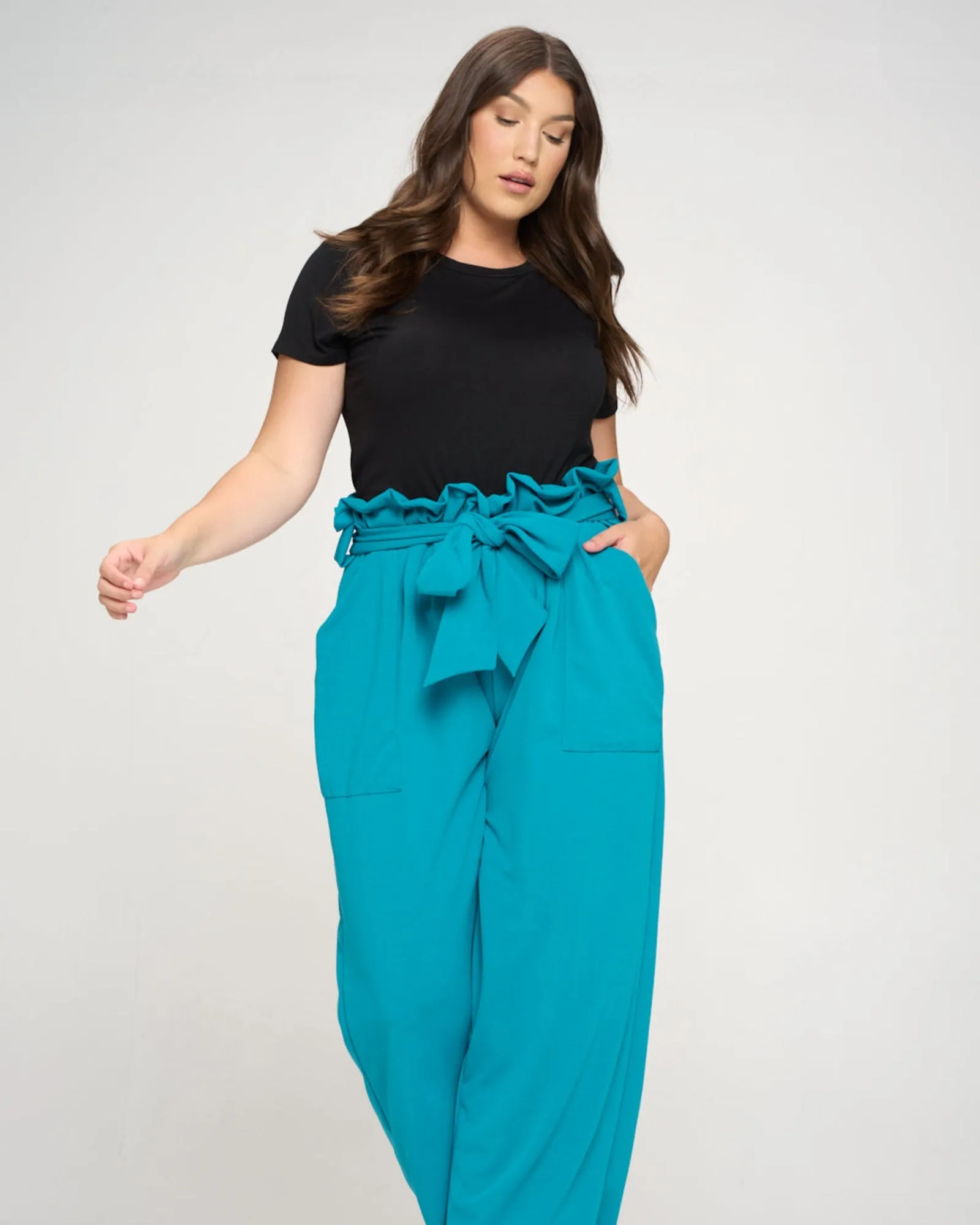 Kathleen Paperbag Pants | Jade