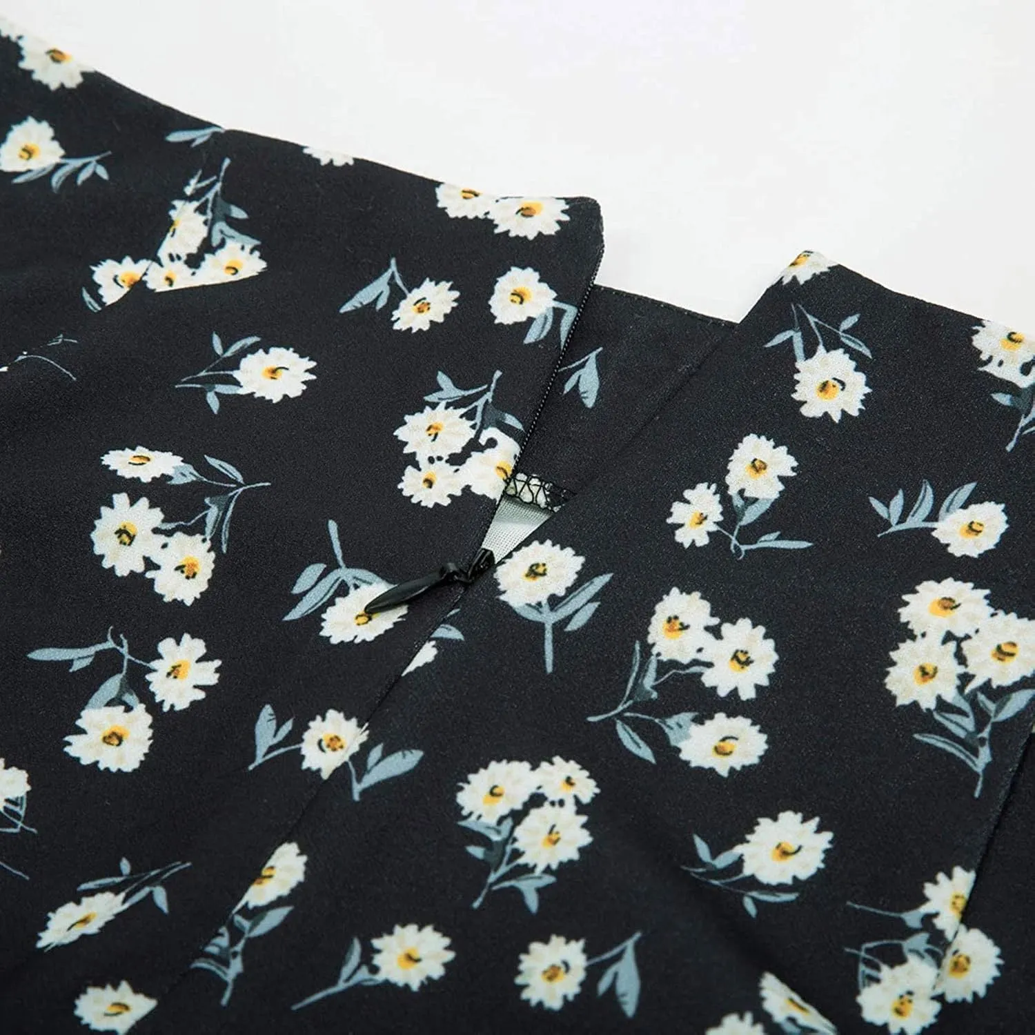 Long Flowy Skirts for Women Trendy Boha Floral Print Tummy Control Slim High Elastic Waist Casual Skirts with Slit
