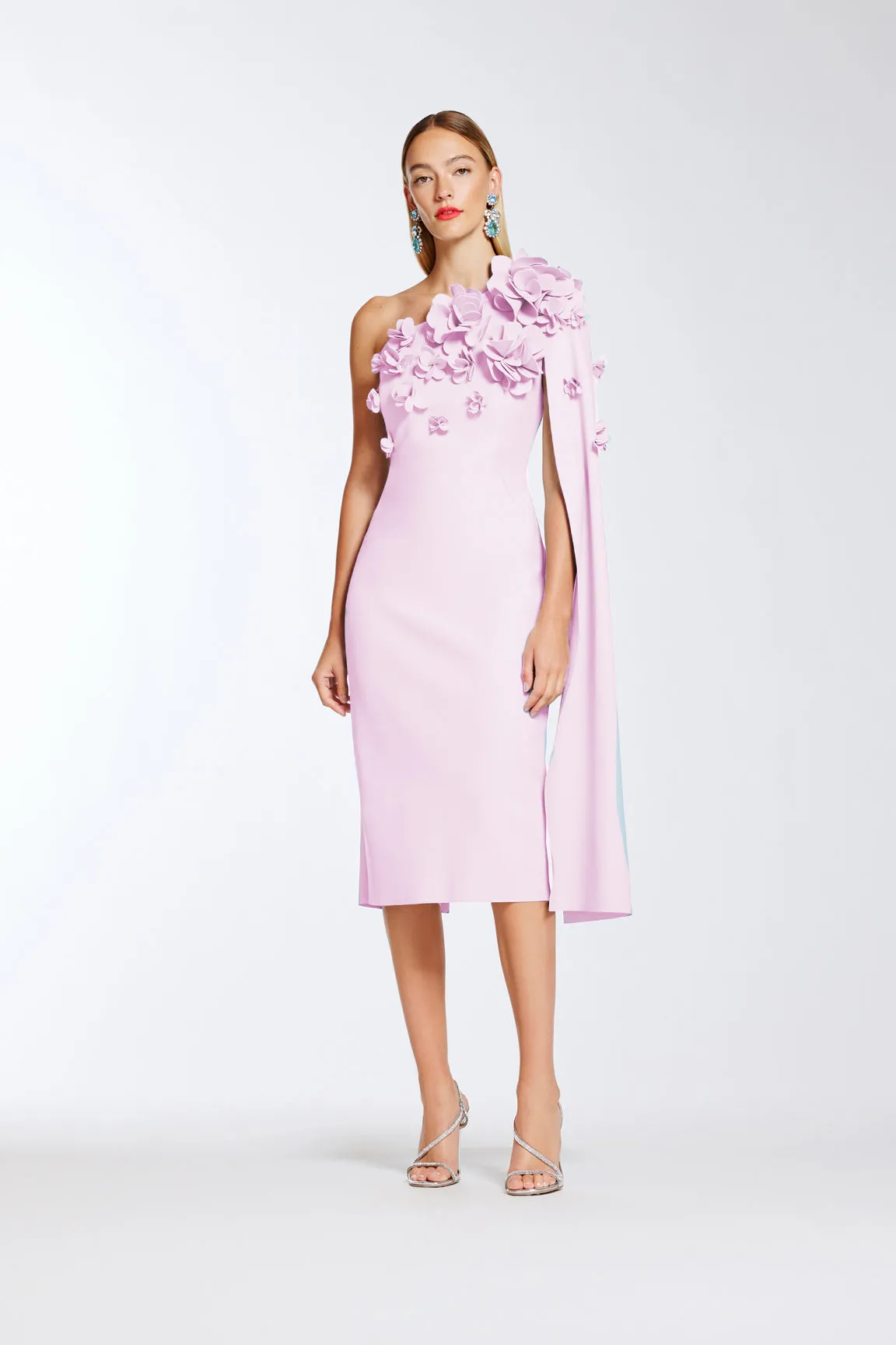 ONE SHOULDER JERSEY DRESS