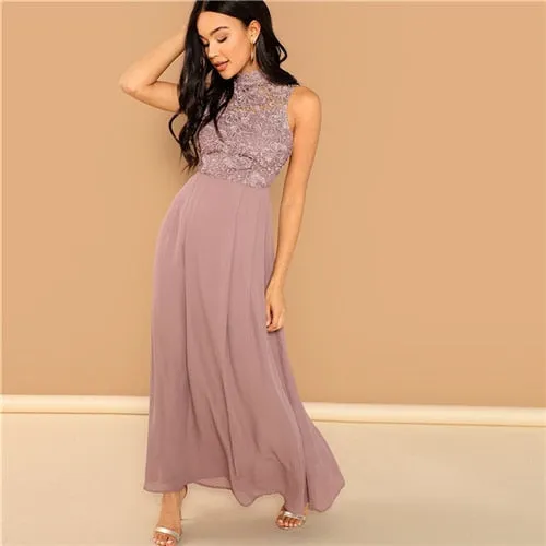 Pink Lace Dress