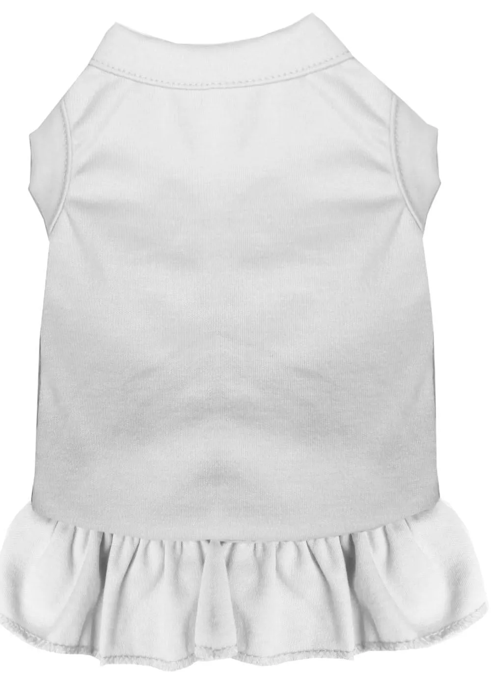 Plain Pet Dress White Xl (16)