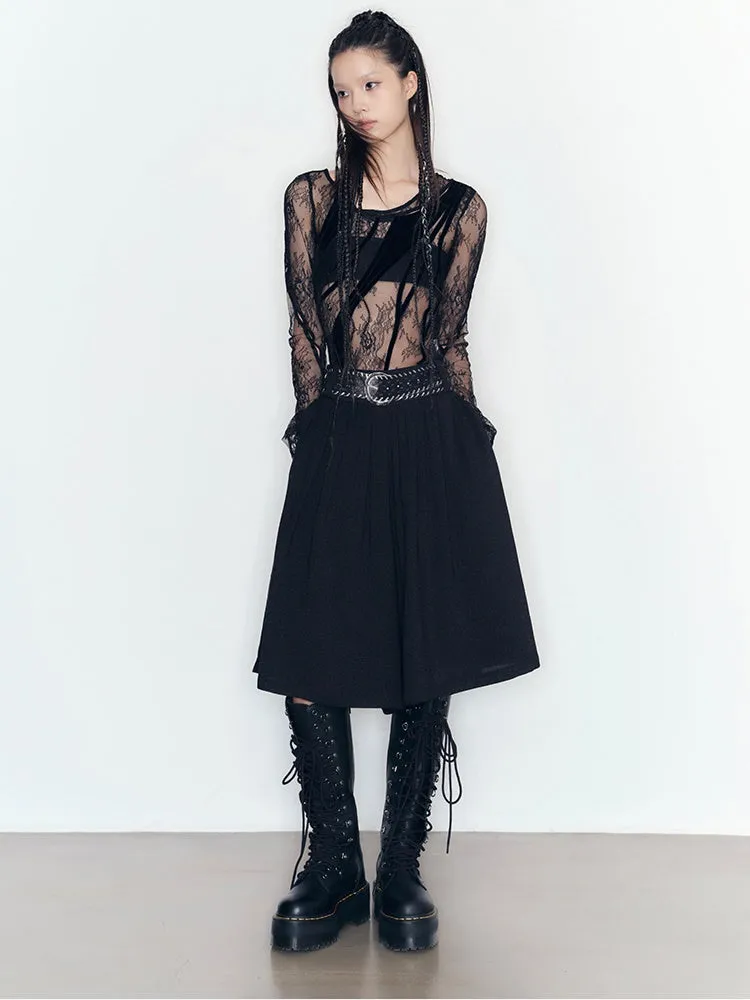 Pleated Loose Culottes