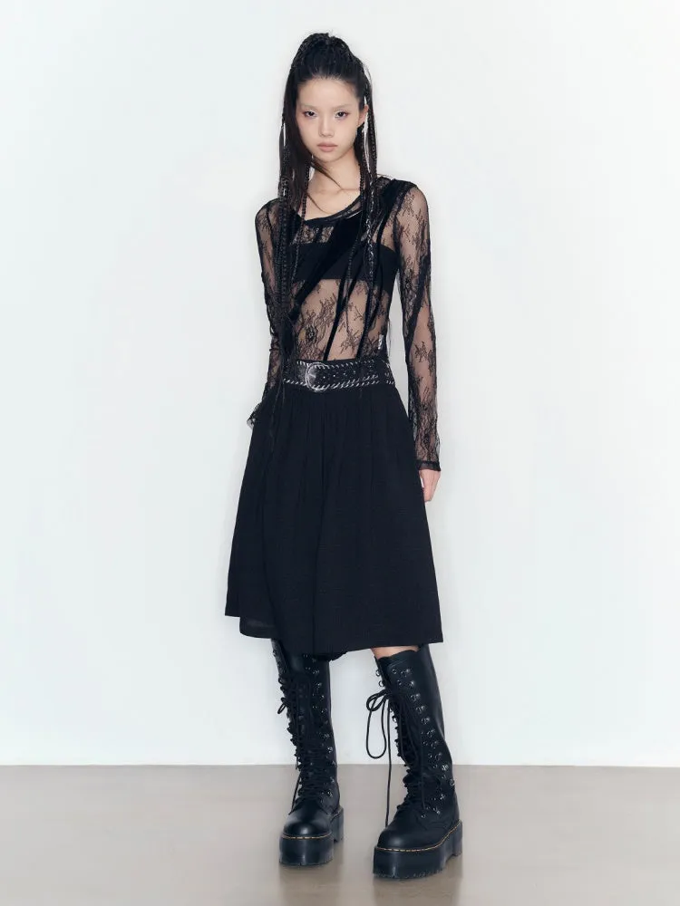Pleated Loose Culottes