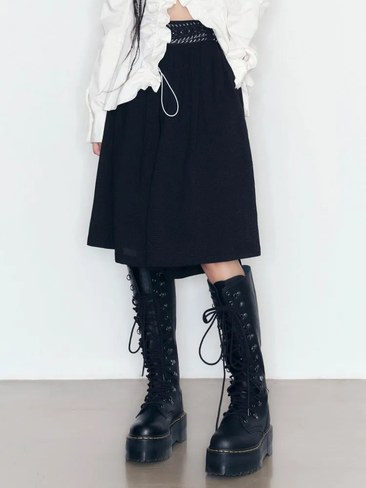 Pleated Loose Culottes