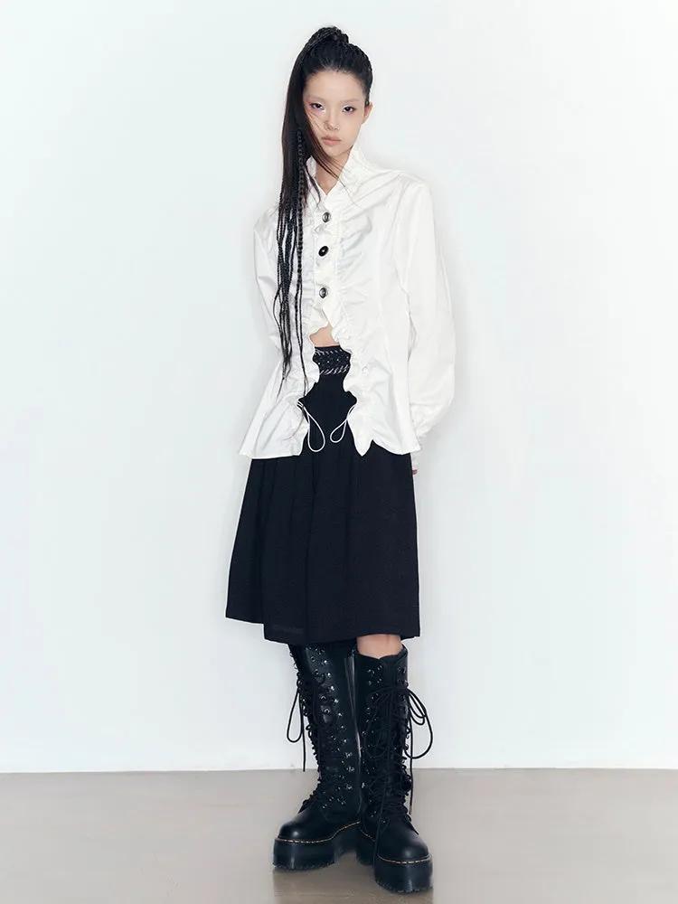 Pleated Loose Culottes