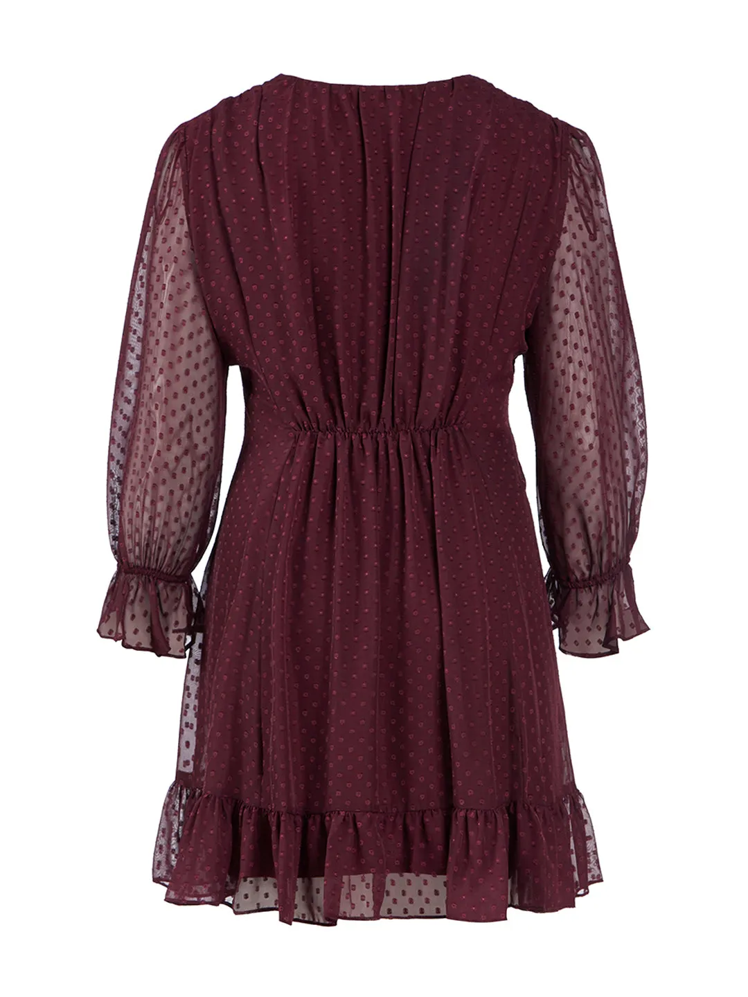 Smock Front Fit-And-Flare Dress