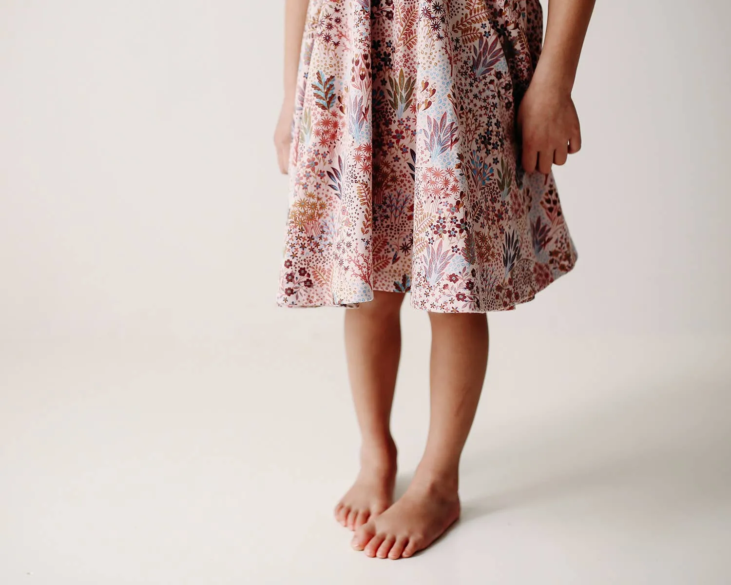 Twirl Dress- Spring Garden- Lilac